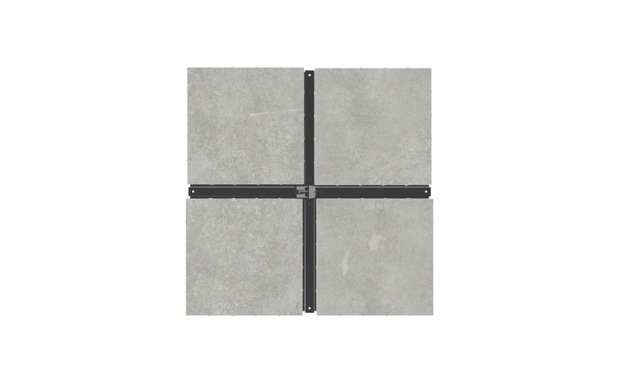 Korsfot med betong 105 x 105 cm, 169 kg